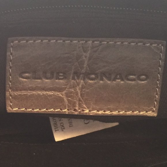 CLUB MONACO CROCODILE LEATHER/ CLUTCH/BAG-NEW WITH TAGS - Picture 4 of 5